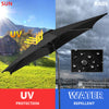 2.7 M Outdoor Patio Umbrella Garden Parasol with Crank Handle &Tilt Adjustment