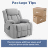 Electric Lift Rise Recliner Chair 8 Points Massage Armchair Sofa with Cup Holder