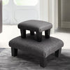 Upholstered Ottoman Fabric Stool Linen Footstool Foot Rest Chair Bench Pouffe