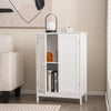 3-Tier Bathroom Storage Cabinet Freestanding Storage Organizer Cabinet White