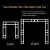 3Pcs DJ Lighting Truss Stand Wedding Stage Club Tower Totem Exhibition Backdrop