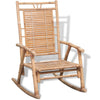 Rocking Chair Bamboo Living Room Indoor Outdoor Furniture Relaxing Seat