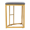 Dining Table and Chairs Set 6 Stools Kitchen Table with Metal Frame Space Saving