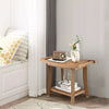 Corner Shower Bench Stool Bathroom Seat 2-Tier Storage Shelf Bathroom Foot Rest