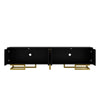 Modern TV Stand 160cm 4-Door TV Unit Cabinet Storage Living Room Furniture Black