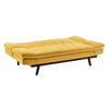 3 Seater Yellow Velvet Sofa Bed - Mondaine