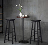 WOLTU Dining Table Set Bar Table & Stools Breakfast Bar Table 2 Round Bar Stools