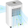 12L/Day Small Dehumidifier for Home Damp, with Humidity Light