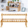 Plant Shelf Flower Display Stand Bamboo Wood Shoes Rack Balcony Garden Organizer