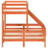 Bunk Bed, 90 x 200/140 x 200 , Waxy Brown, Pine R8D8