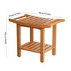 Shower Bath Seat Chair Stool Bench Non-Slip Safe Seat w/ Storage Shelf Organizer