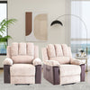 Electric Recliner Massage Heated Vibration Sofa Reclining Lounge Armchair Brown