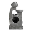 Garden Water Feature Solar Power Outdoor Tiered Pot Cascading Fountain Landscape