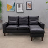 Modern L-Shaped Corner Sofa 2 3 Seater Armchair Couch With Footstool
