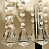 Elegant Fluffy White Feather Table Lamp Nightstand LED Lights Decor Night Light
