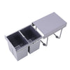 Recycle Waste Bin Sorter Recycling Pull Out Soft Close Kitchen Cabinet Hidden