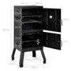 Outdoors Charcoal Barbeque Vertical Charcoal Smoker-Black