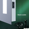 LED Bathroom Mirror Bluetooth Shaver Socket Illuminated Demister Clock Touch