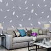 10m Self Adhesive 3D Feather Wall Paper Decor Sticky Wallpaper Tv Backdrop Stick