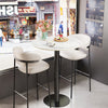 Sleek Marble Round Bar Table Dining Table Black Gold Leg Lounge Bar Office Home