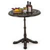 68CM Round Cast Aluminum Patio Bistro Table-Copper
