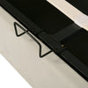 Double Size Bed Ottoman Lift Up Storage Bed Velvet Upholstered Bed Frame Beige