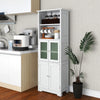 Freestanding Bathroom Storage Cabinet Kitchen Pantry Cupboard w/Shelves