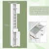 Tall Bathroom Cabinet Freestanding Storage Cabinet Organizer W/ Adjustable Shelf