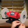Jewellery Bench Mounting Metal Buffer Polisher 150mm 375W 230V Fine Coarse Mop