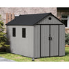 8x12FT Outdoor Garden Storage shed Gabled Plastic Tool Shed with Foundation Lock
