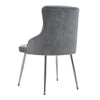 Modern Velvet Accent Dining Chairs Lounge Armchair with Cushion & Chrome Legs