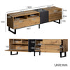 TV Cabinet Stand Storage Entertainment Unit w/ Drawer For Living Room Wood 180cm
