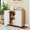 Freestanding Shoe Storage Cabinet with 2 Anti-tipping Kits-Natural