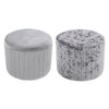 Soft Velvet Round Footstool Pouffe Bedroom Makeup Stool Vanity Chair Pouf Seat