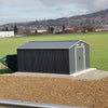 12 X10 FT Large Garden Shed Metal Tool Shed 4 Ventilation Openings with Base UK