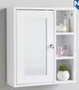 Bathroom Mirror Cabinet Storage Organizer Wall Mounted with Adjustable Shelves