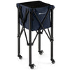 Lightweight Aluminum Tennis Ball Hopper Basket w/ Wheels-Blue