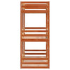 Triple Bunk Bed Wax Brown 90x190 Solid Wood Pine Z8W7