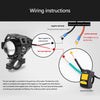 2pcs 12W Motorcycle Motorbike Headlight LED Fog Spot Lights Bulb Angle Eye Lamp