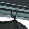 Gazebo with Curtain & LED String Lights 3x3 m Anthracite Aluminium