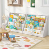 Toddler Display Stand Shelf Kids Bookcase Cabinet-White