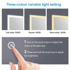 LED Bathroom Mirror With Lights Demister With/no Bluetooth/Shaver Socket/Clock