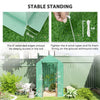 Walk in Garden Greenhouse w/Shelves Steeple Grow House 120 x 186 x 190 cm Green
