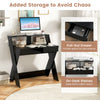 90cm Computer Gaming Desk Home Office Modern Study Writing Desk w/Storage Drawer