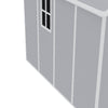 Garden Shed Double Windows 8 x 8 ft Grey Outdoor Apex Patio Plastic Storage Grey