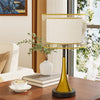 Farmhouse Table Lamp 3-Way Dimmable Nightstand Bedside Lamp Heavy Duty Iron Base