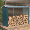Garden Log Storage Shed GalvanisedSteel Outdoor Firewood Store Rack Fire Shelter