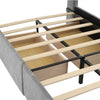 DOUBLE BED WITH STORAGE VELVET UPHOLSTERED BED FRAME WITH HEADBOARD, 4 DRAWERS
