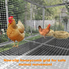 Large Stainless Steel Chicken Coop Run Cage Farm Poultry Pen with Removable Tray