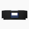 LED Coffee Table With Storage 2 Drawers Living Room Furniture High Gloss Black